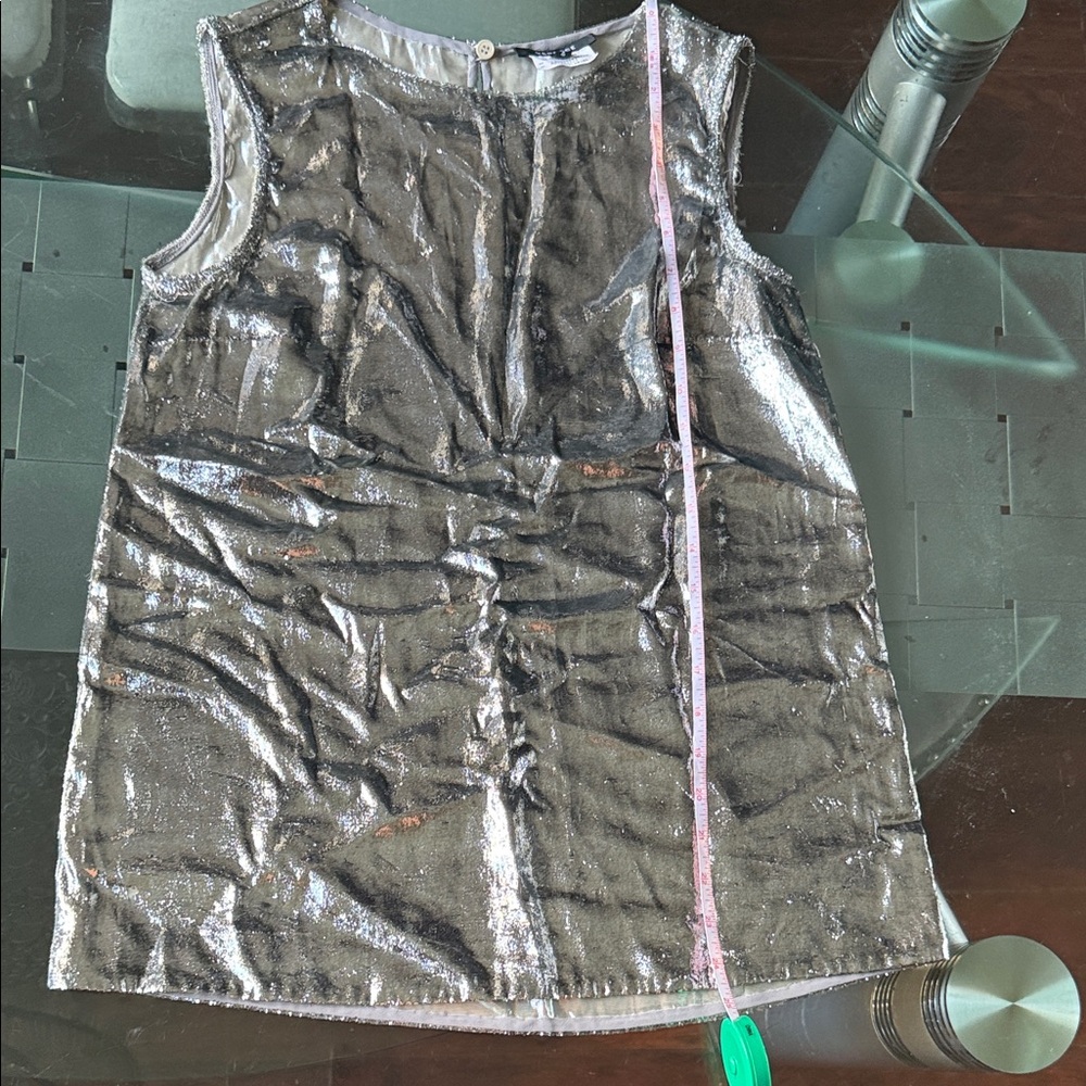 Versace Collection Shimmering Silver Sleeveless B… - image 12